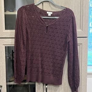 Dark purple sweater